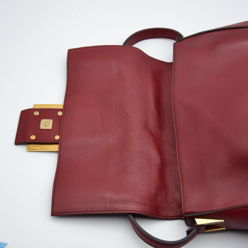 Fendi Mama Baguette Leather Red