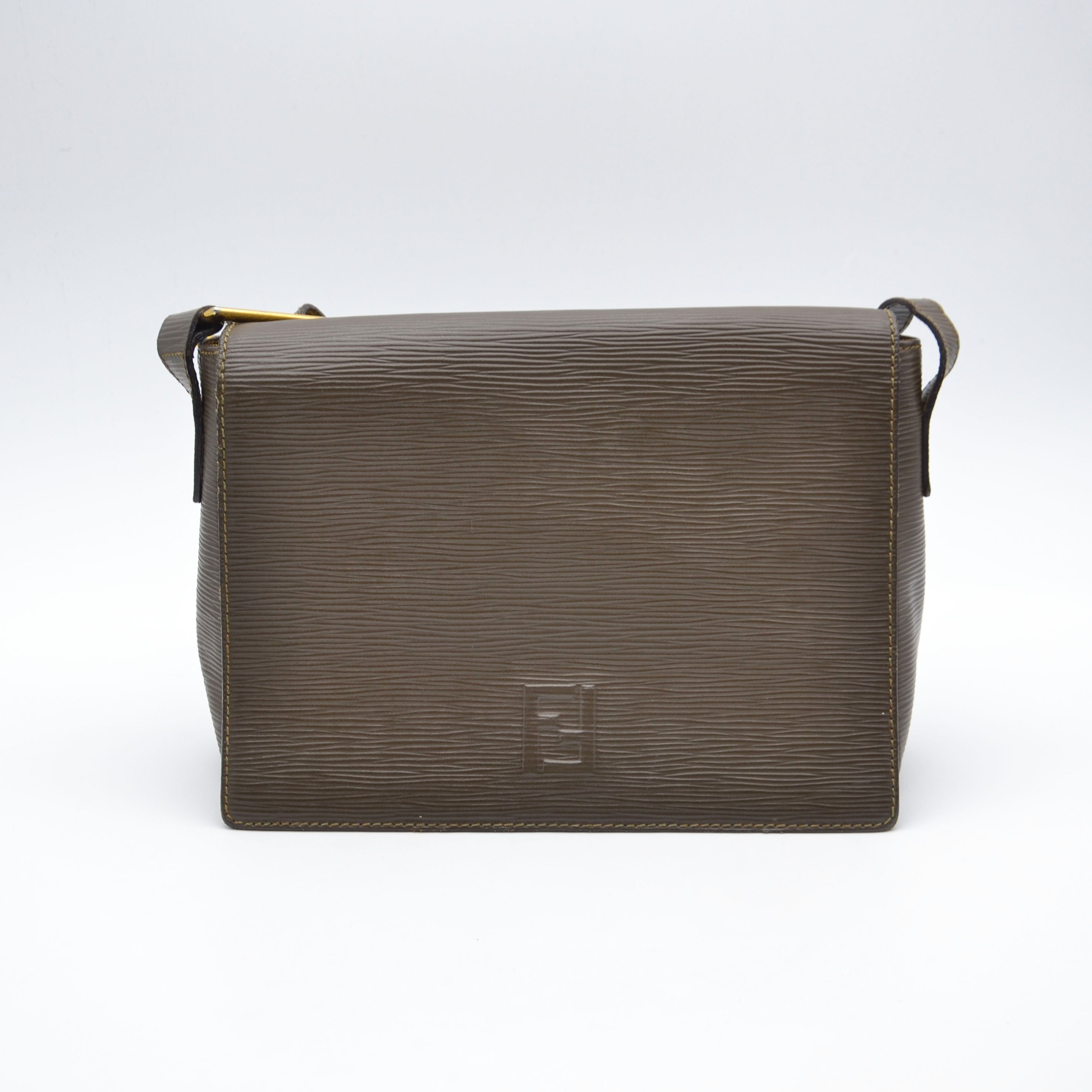 Vintage Fendi Épi Leather Bag