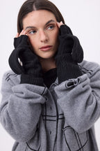 Mitones con capucha abatible Fergane - Negro - Unisex
