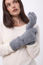 Mitones con capucha abatible Fergane - Gris oscuro - Unisex