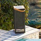 Ferian - Lanterne Solaire - Acier - Noir