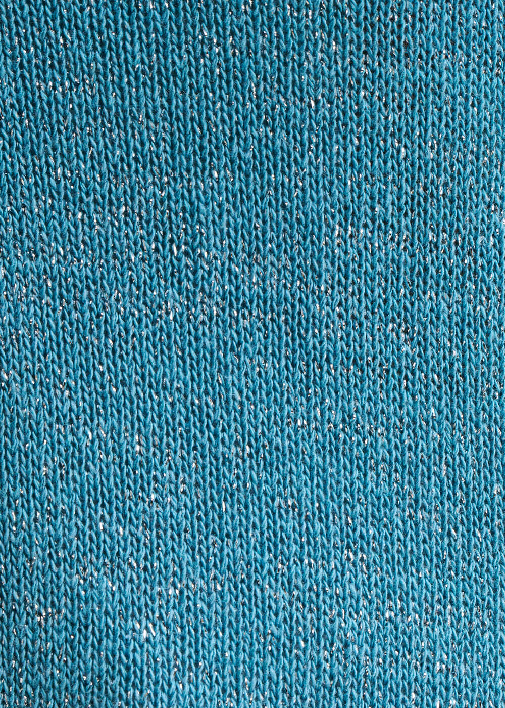 Mid-Length Iridescent Knit Cardigan