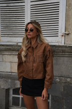 Cassidy Fringed Jacket - Camel