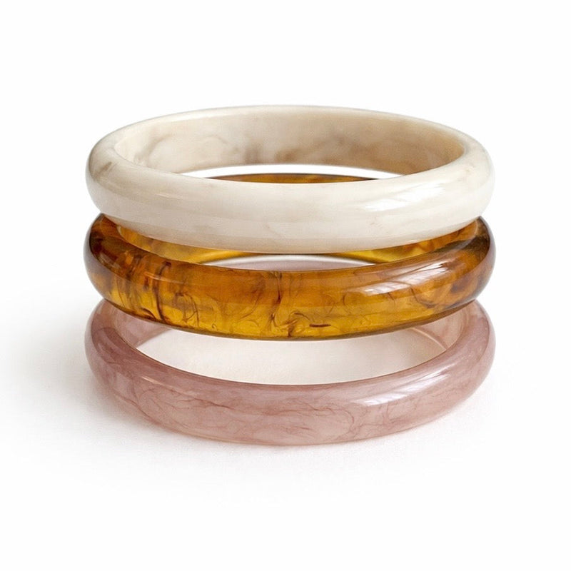 Lot De 3 Joncs Résine Erica Brun