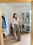 Jean Flare Leopard Alix