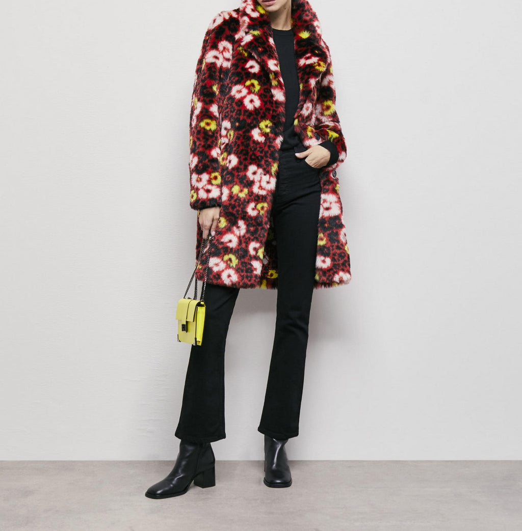 The Kooples - Manteau - Rouge Et Noir - Femme