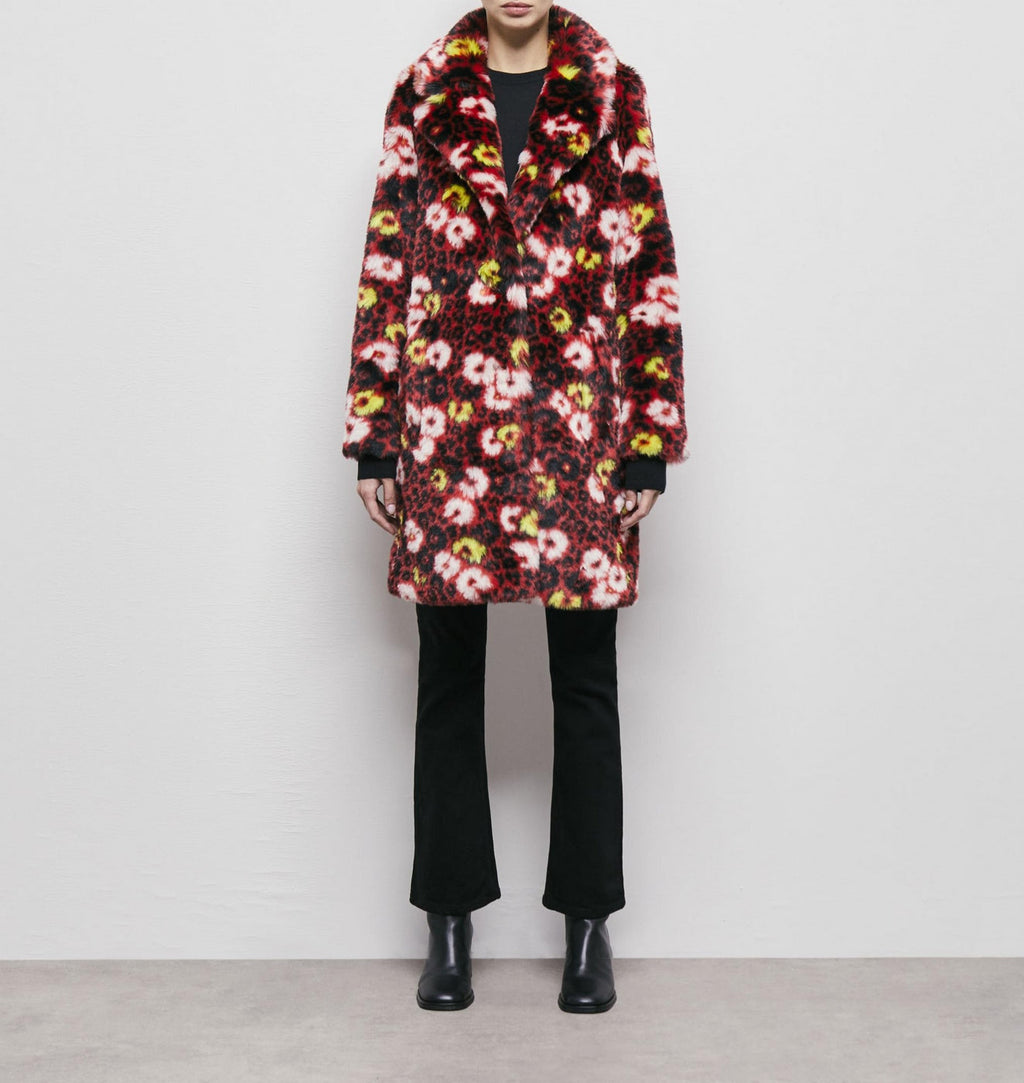 The Kooples - Manteau - Rouge Et Noir - Femme