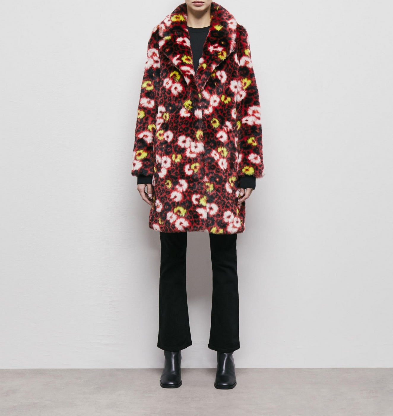 The Kooples - Manteau - Rouge Et Noir - Femme