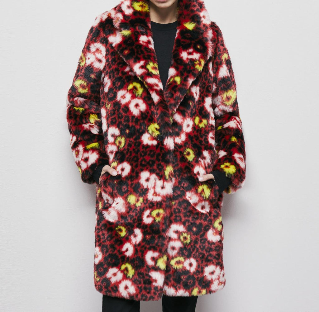 The Kooples - Manteau - Rouge Et Noir - Femme