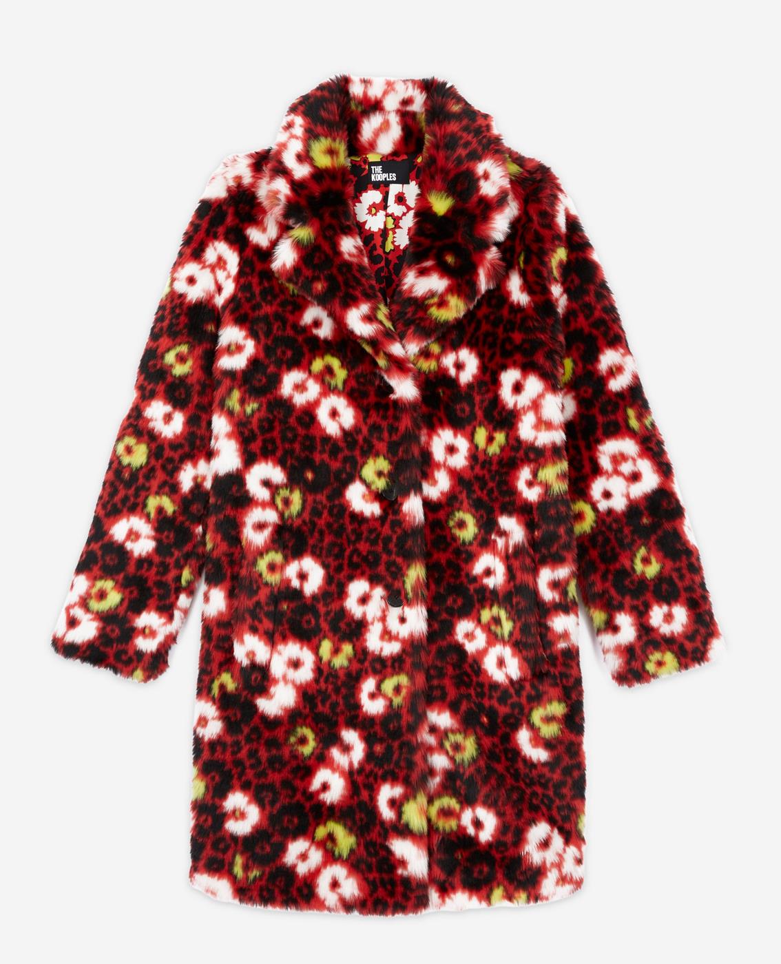The Kooples - Manteau - Rouge Et Noir - Femme