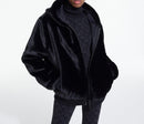 Veste Reversible Fausse Fourrure Et Nylon - Femme