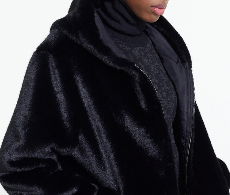 Veste Reversible Fausse Fourrure Et Nylon - Femme