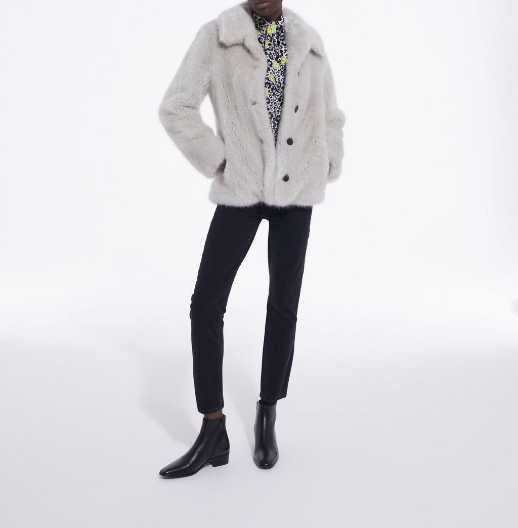 The Kooples - Fausse Fourrure Manches Longues - Femme