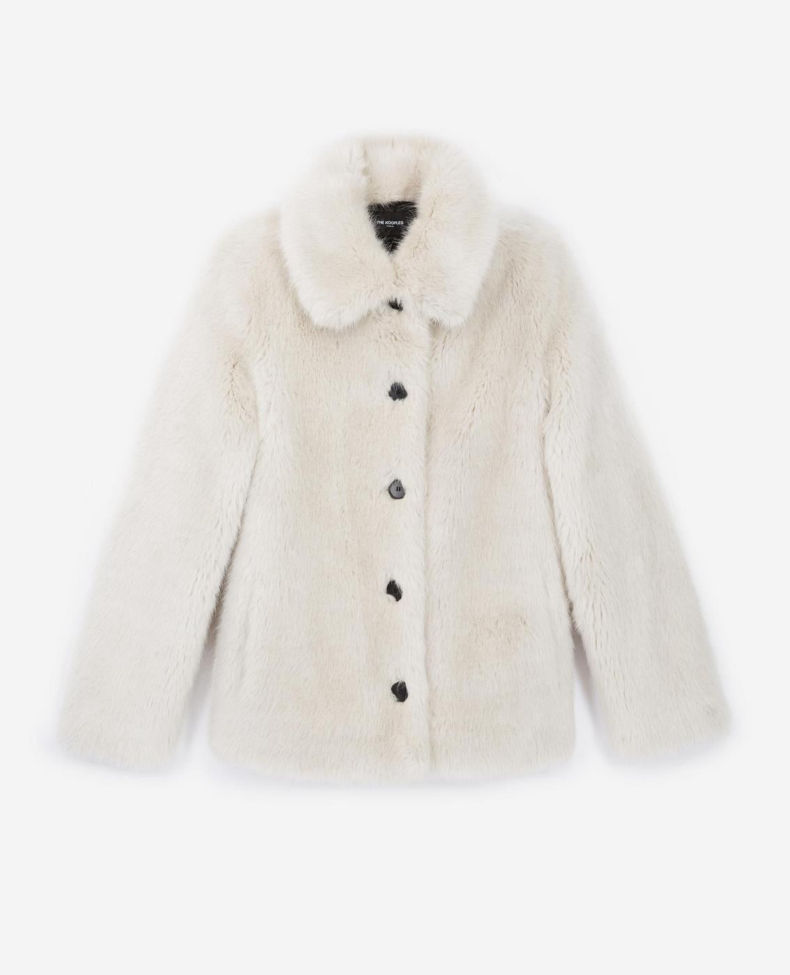 The Kooples - Fausse Fourrure Manches Longues - Femme