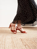 Sandales À Talon Amalia - Cherry burnt - Femme