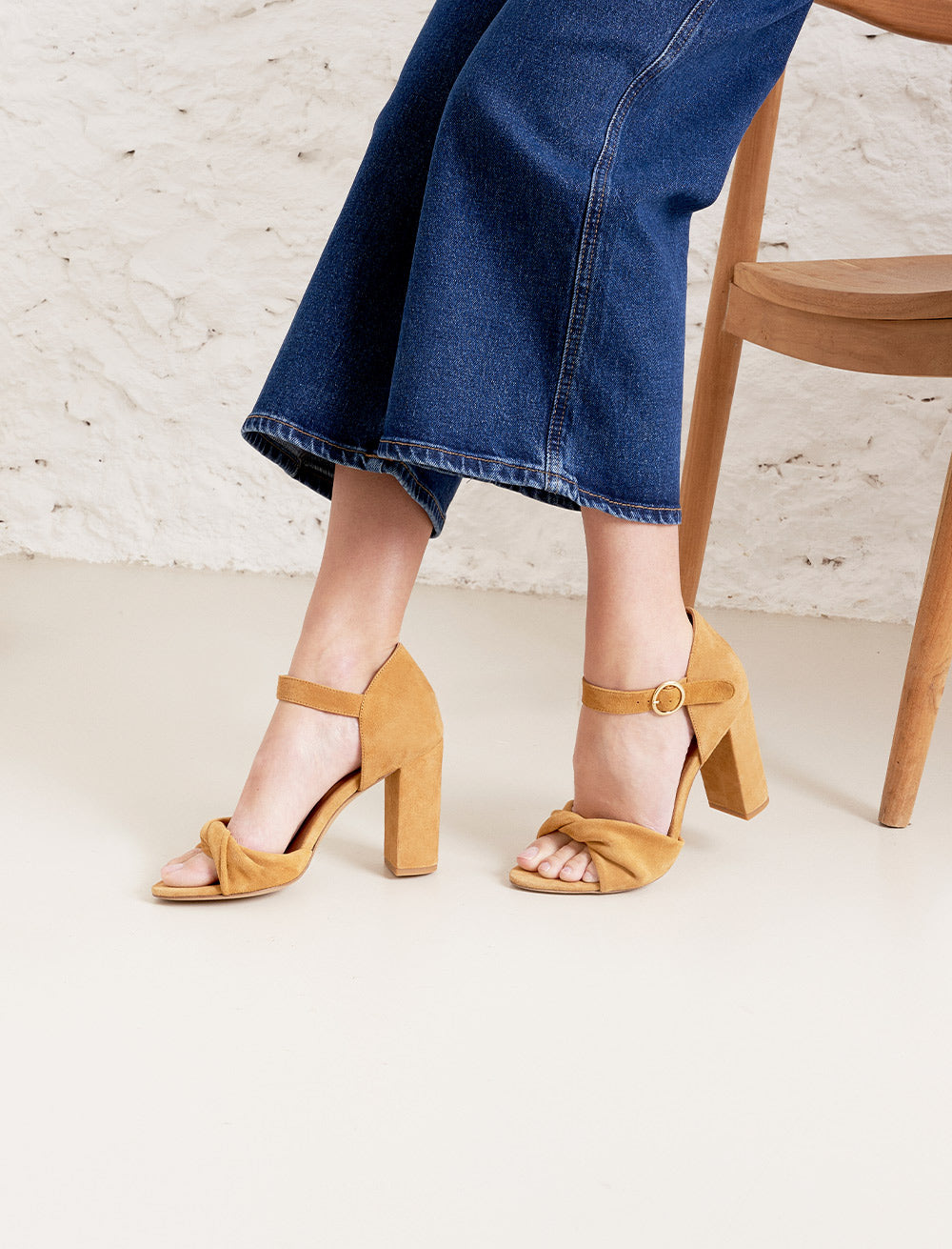 Pia Heeled Sandals - Saffron - Women