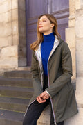 Regenjas Mandy Lang - Khaki/Goud