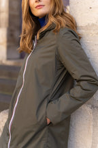 Regenjas Mandy Lang - Khaki/Goud