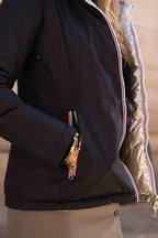 Steppjacke Amélia - Schwarz/Gold