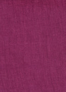 Vestido largo cruzado de lino morado
