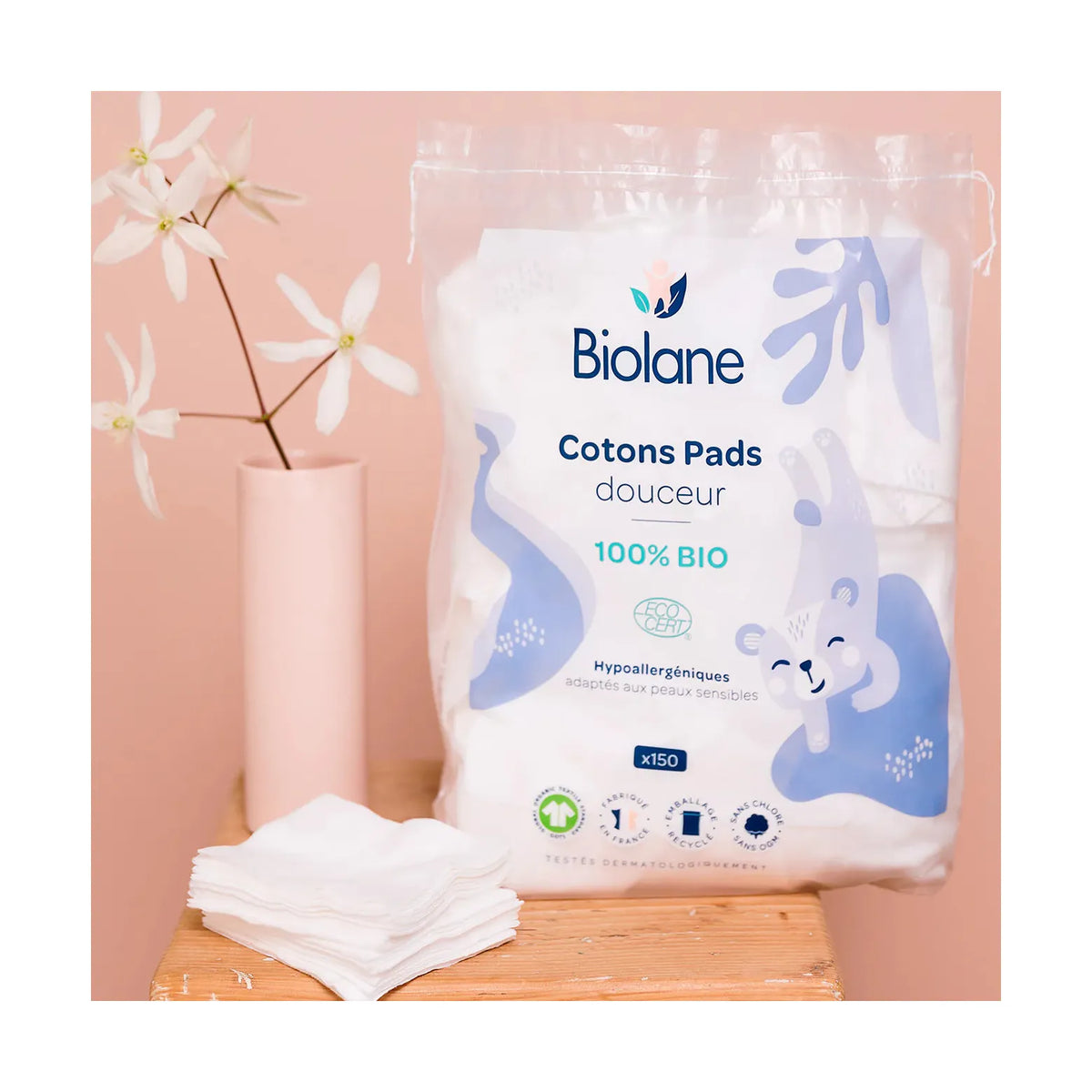 3-Pack Mjuka Bomullspads - 100 % Eko