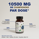 French Mush compléments alimentaires à base d'extraits de champignons médicinaux biologiques fabriqués en France Pack perte de poids Bio - -