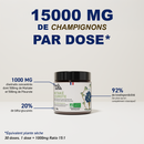 French Mush compléments alimentaires à base d'extraits de champignons médicinaux biologiques fabriqués en France Duo Maïtake Pleurote Bio - poudre -
