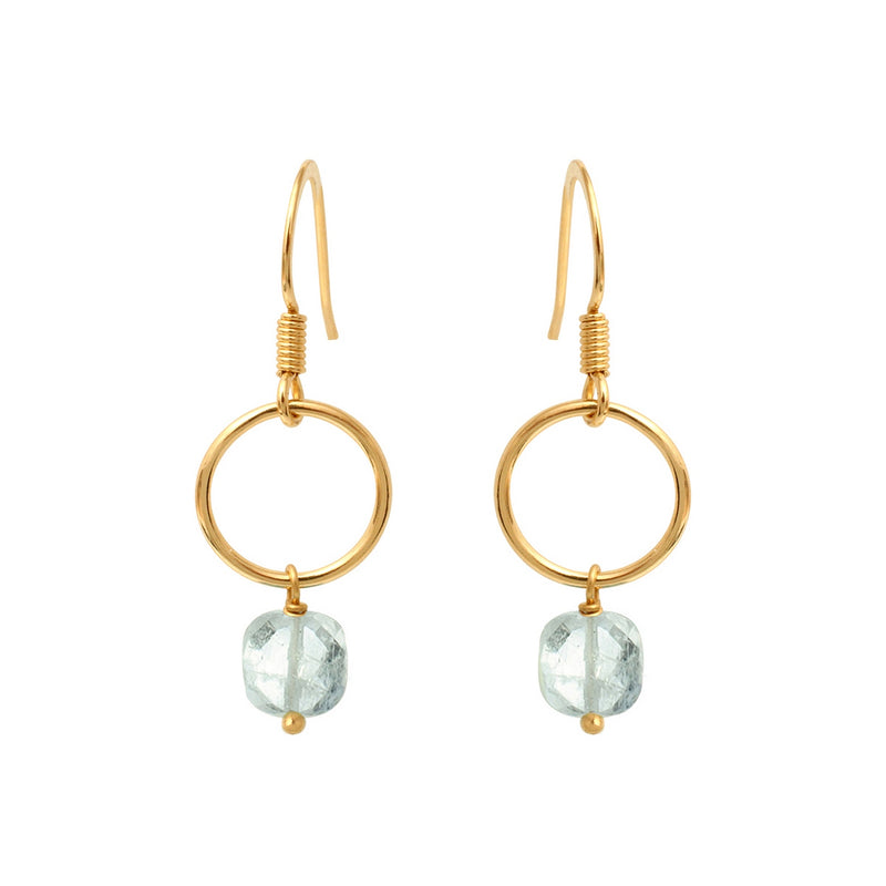 Boucles D'Oreilles Fidji Aigue Marine