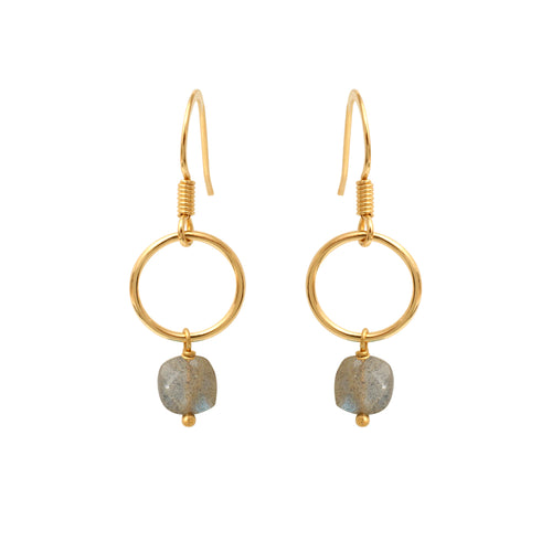 Boucles D'Oreilles Fidji Labradorite