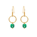 Boucles D'Oreilles Fidji Quartz Vert