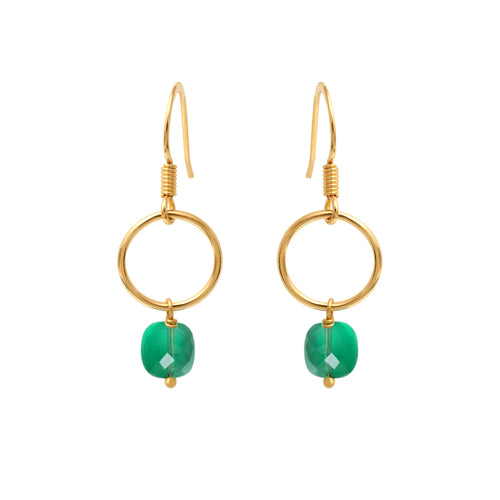 Boucles D'Oreilles Fidji Quartz Vert