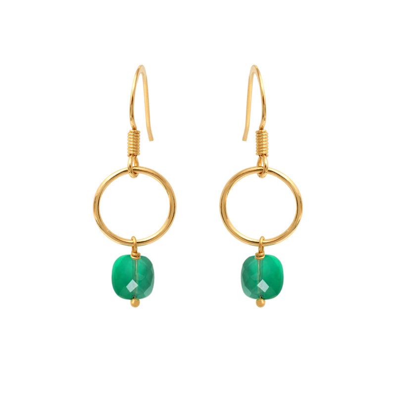 Boucles D'Oreilles Fidji Quartz Vert