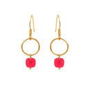 Boucles D'Oreilles Fidji Onyx Rose