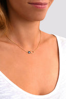 Collar Fiji Aguamarina Plata