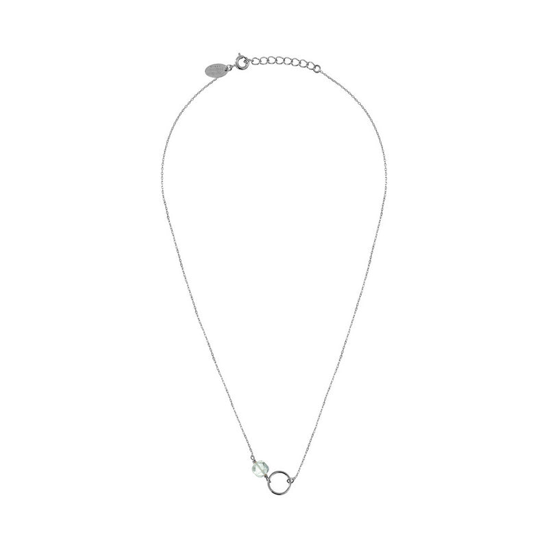 Collar Fiji Aguamarina Plata