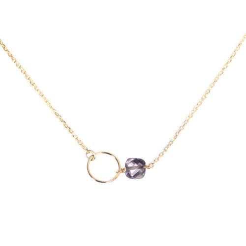 Collier Doré Fidji Amethyste