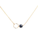 Collier Doré Fidji Sodalite