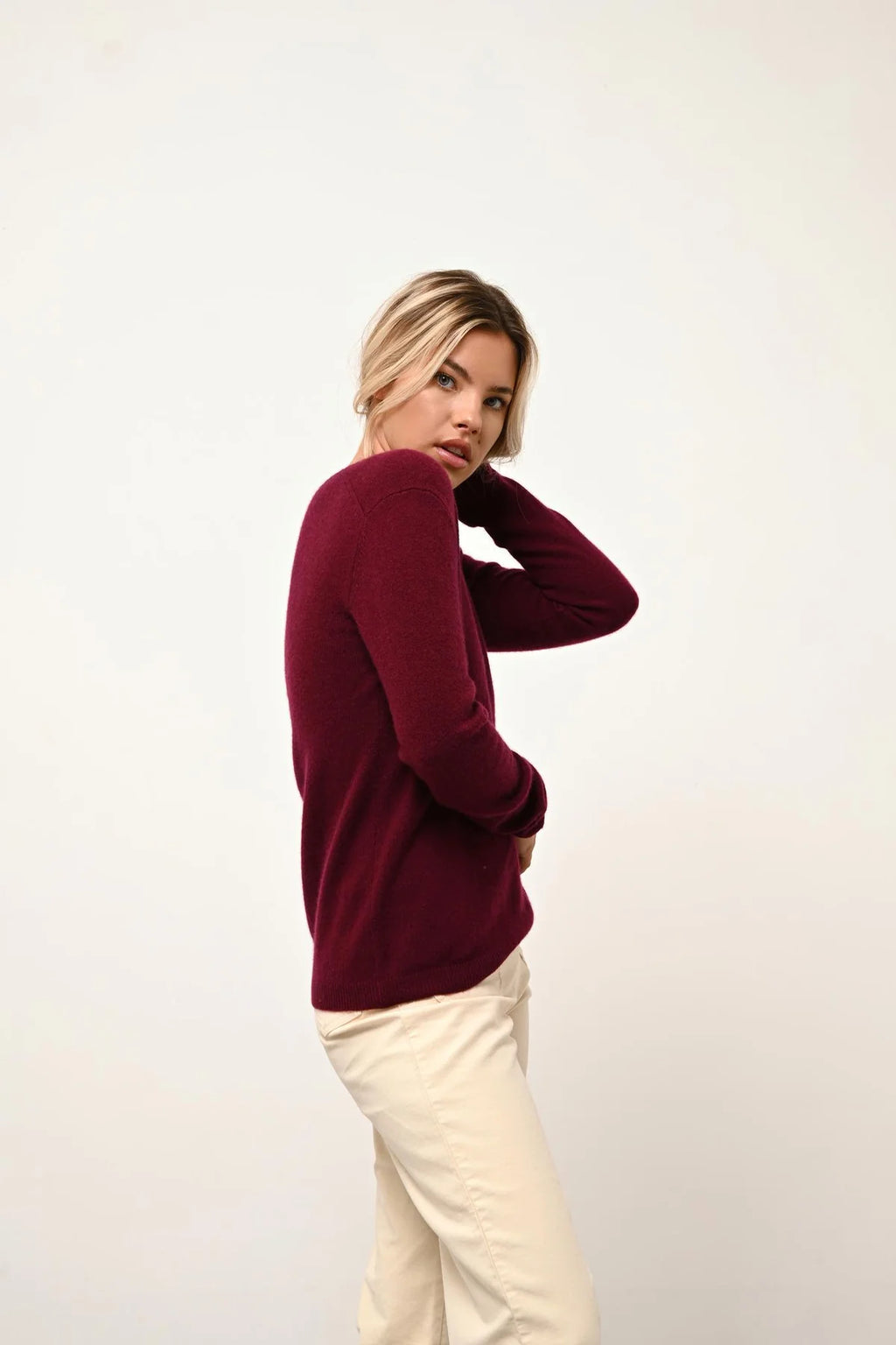 Pull Col Bateau - Fiona - Bordeaux