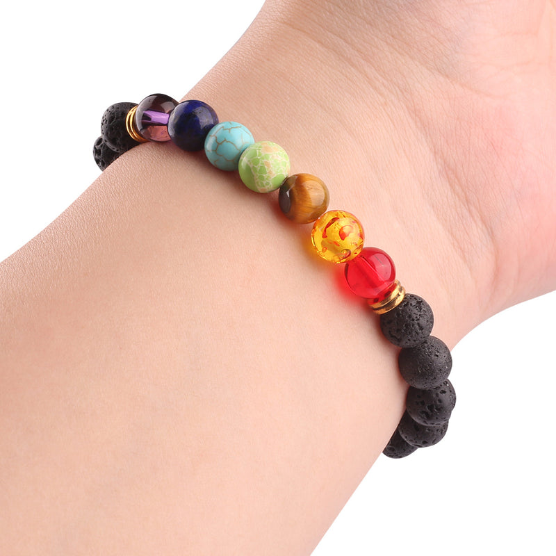 Pulsera de Yoga de Piedra Volcánica Onamaste