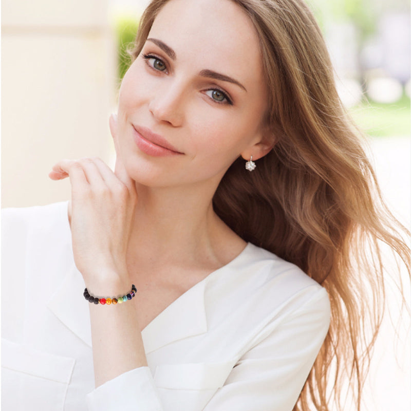 Pulsera de Yoga de Piedra Volcánica Onamaste