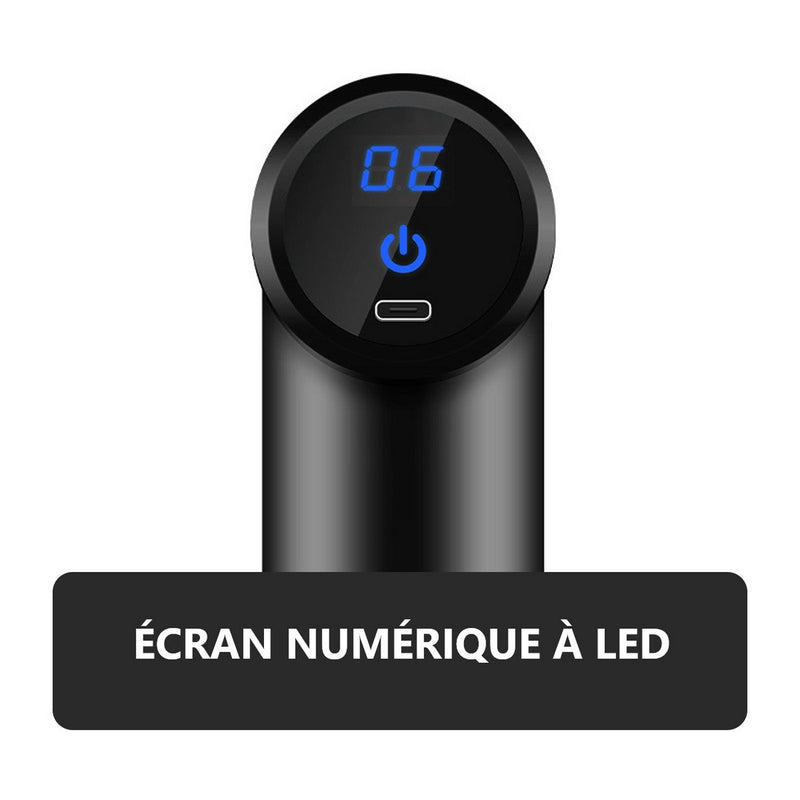 Mini Pistolet De Massage - Noir - Mixte