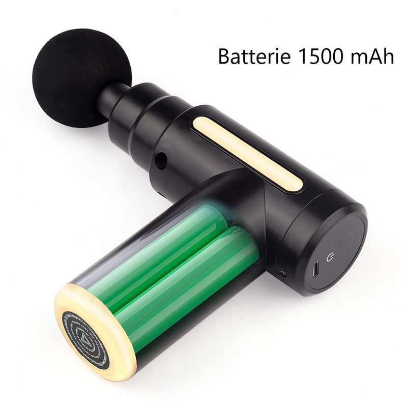 Mini Pistolet De Massage - Noir - Mixte