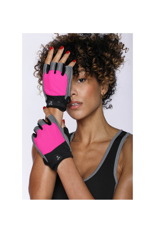 Guantes de musculación - Rosa/Negro - Mixtos