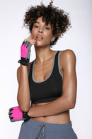 Bodybuilding Gloves - Pink/Black - Mixed