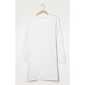 Vestido de Cuello Redondo Exclu Retail - Blanco - Mujer
