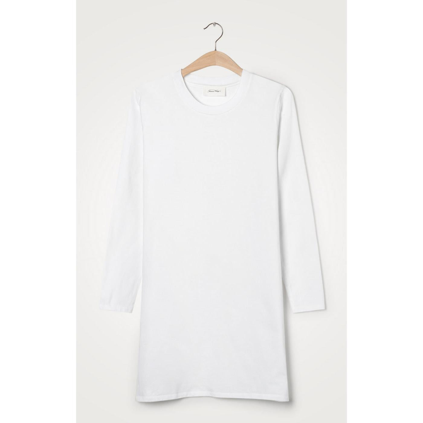Vestido de Cuello Redondo Exclu Retail - Blanco - Mujer