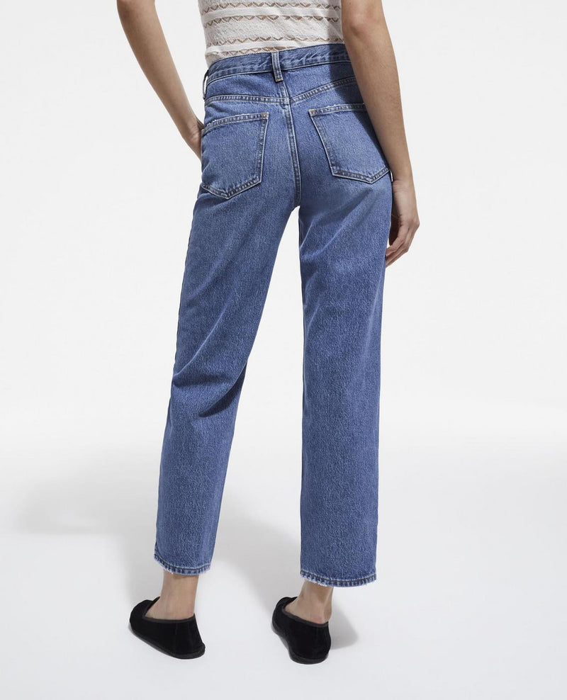 The Kooples - Vaqueros Rectos Delave Azul - Mujer