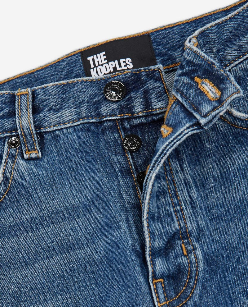 The Kooples - Vaqueros Rectos Delave Azul - Mujer