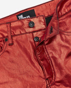 The Kooples - Vaquero Slim Revestido Rojo - Mujer