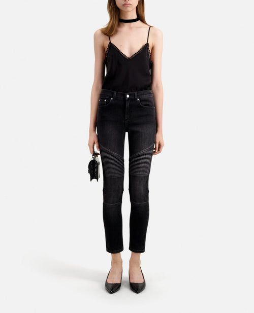 Vaqueros slim - Negro - Mujer